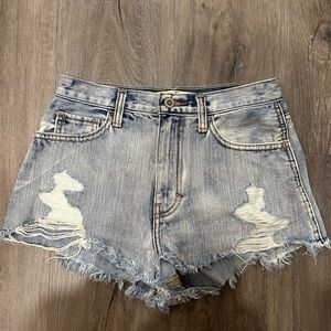 Hollister High Waisted Denim Shorts w24